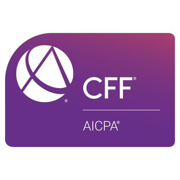 Joshua V. Azran, CPA/ABV/CFF, CMA, CGMA, CFE 9 AICPA Certified in Financial Forensics credential mark